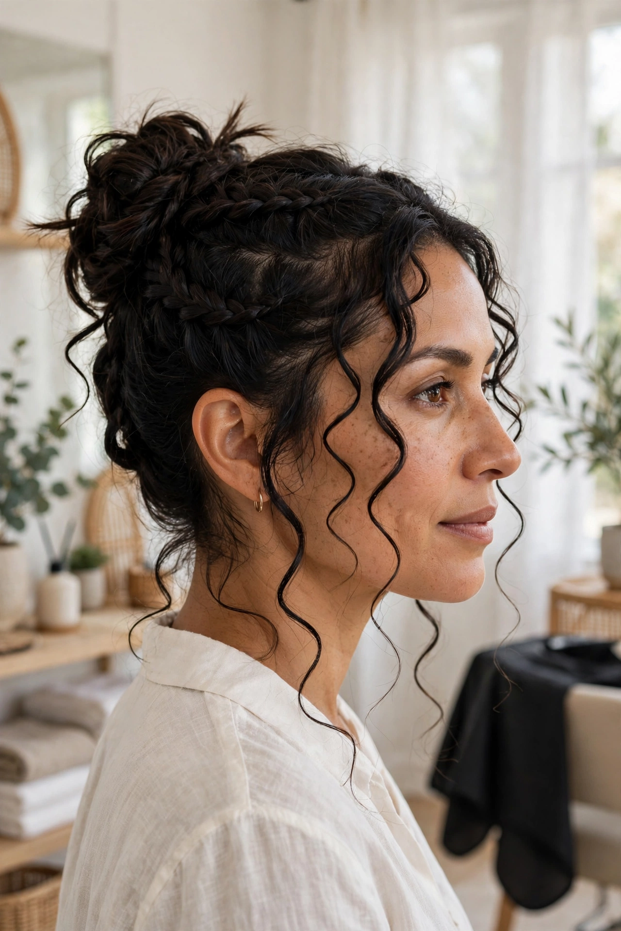 Boho Braids Updo