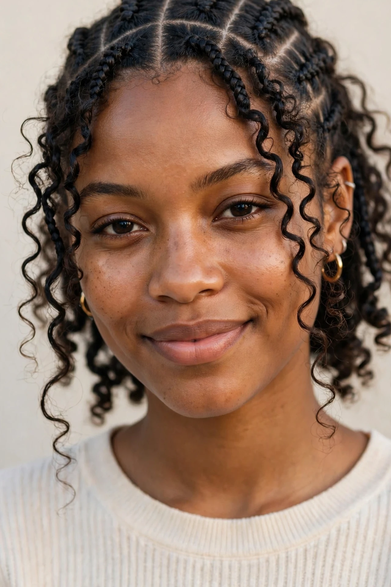 Classic Small Boho Knotless Braids
