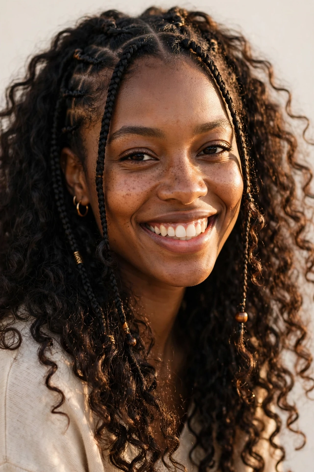 Small Goddess Boho Knotless Braids